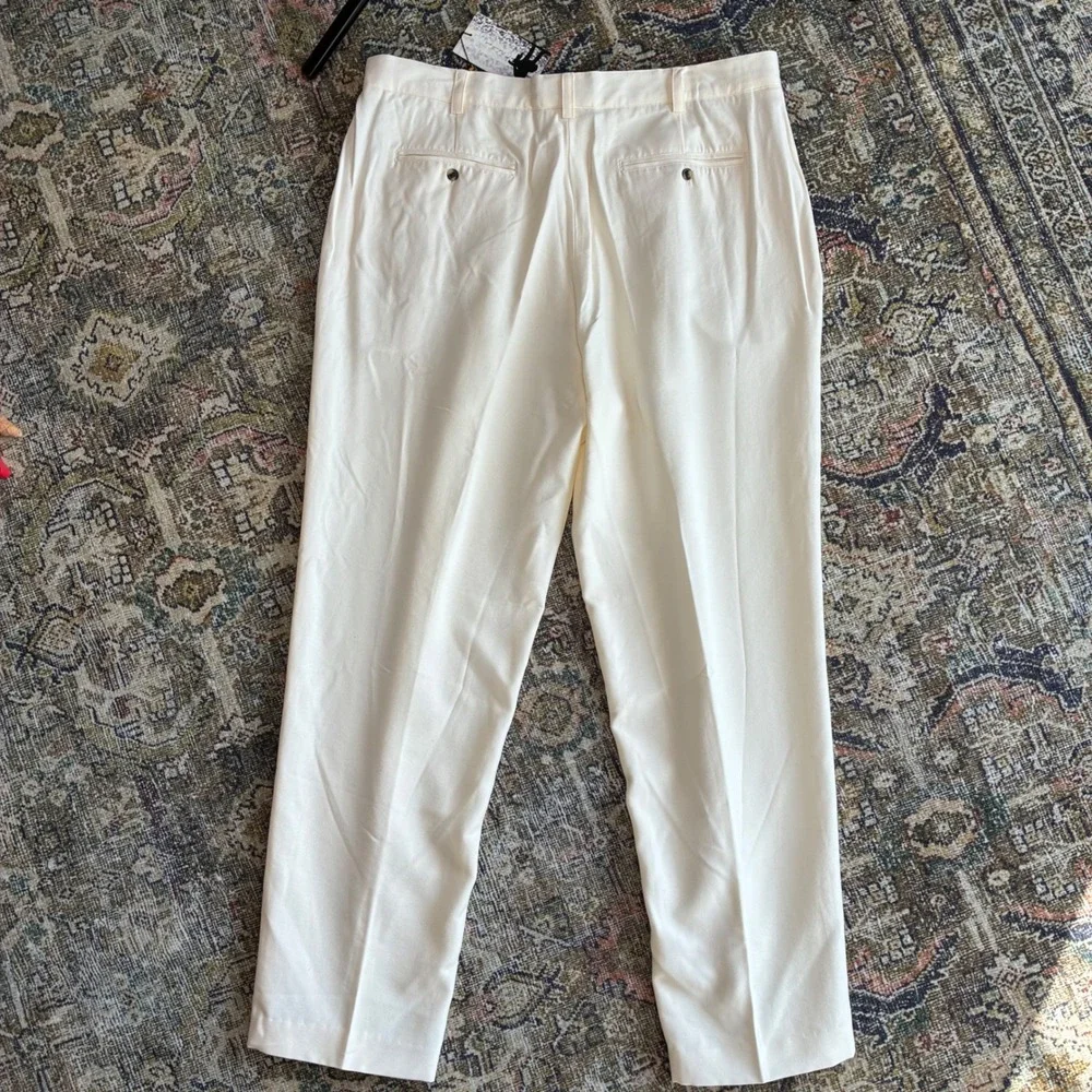 FILA Golf Mens Pants Off White Cream Tencel Cotton Twill Size 38 NWT‎ U90128 - Picture 10 of 10